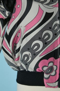 Abstract jacquard pattern jacket with ruffles EMILIO PUCCI