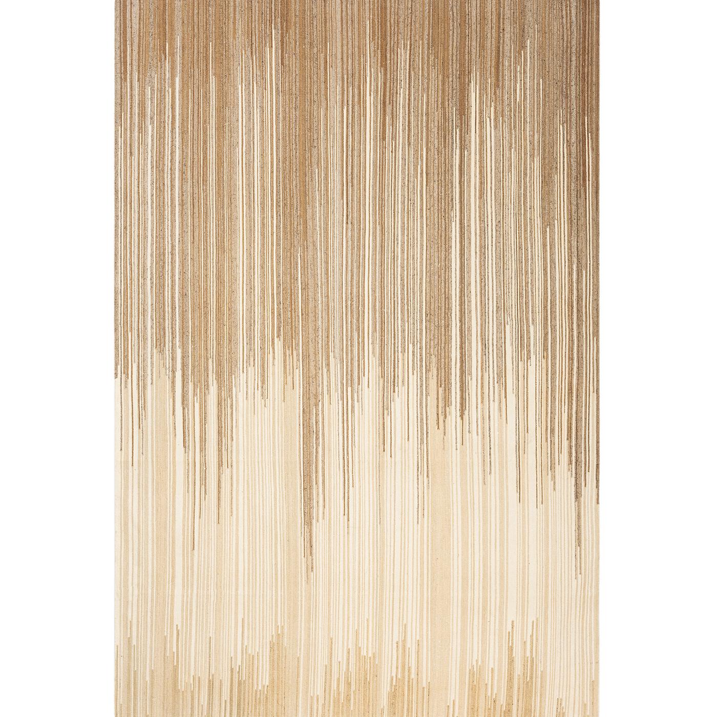 Tapis Kilim abstrait tissé à plat naturel non teint par Knots Rugs Neuf - En vente à London, GB