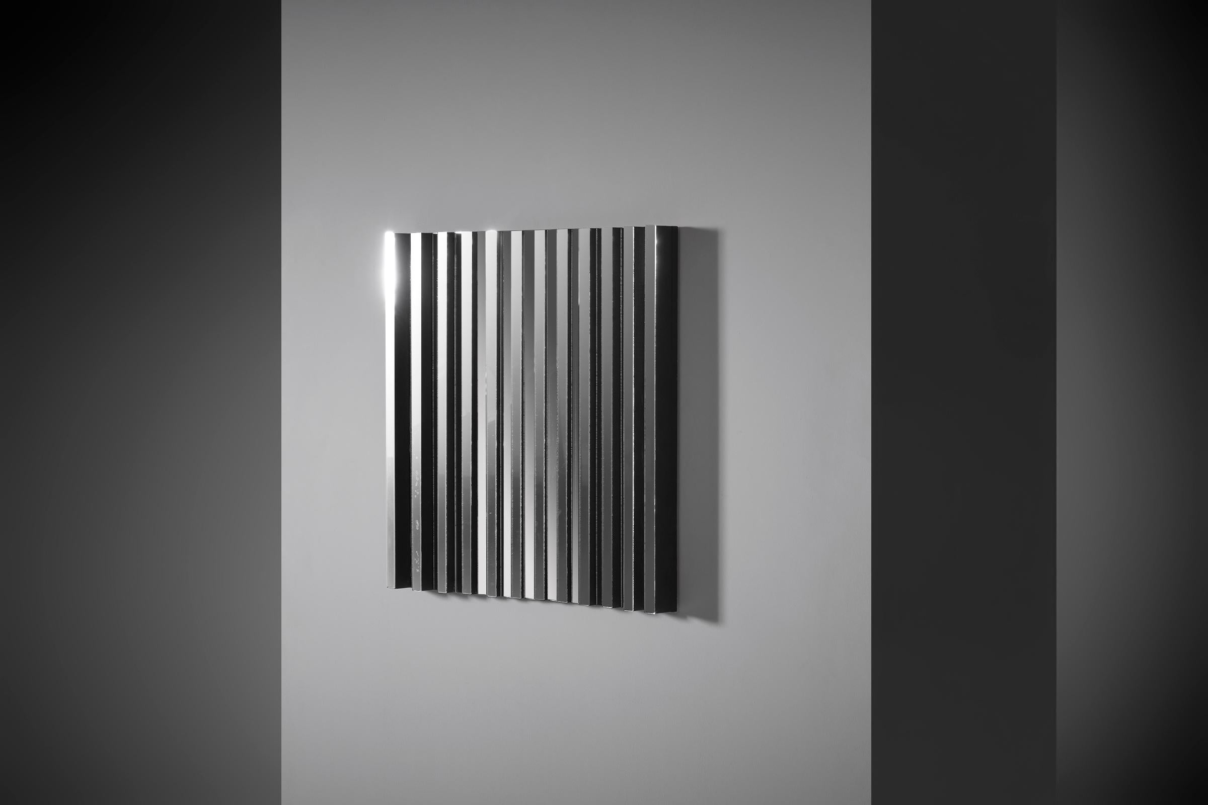 Abstract Kinetic Mirror Artwork by Godfried Lonis, 1977 For Sale 1