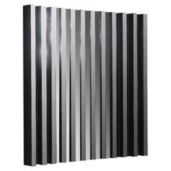 Abstract Kinetic Mirror Artwork by Godfried Lonis, 1977