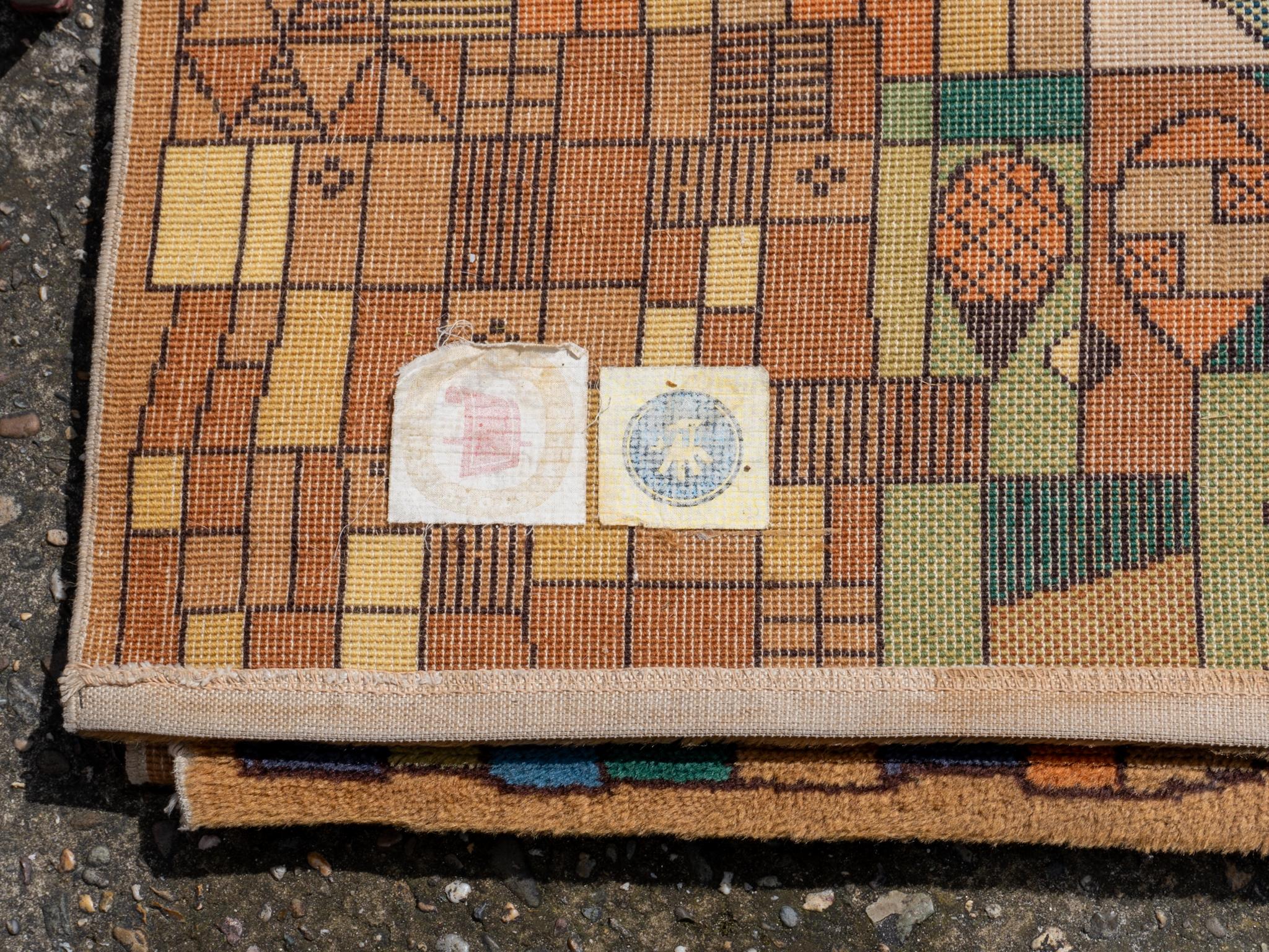 Abstrakter Landschaftsteppich, Teppich aus Vorwerk, 1960er Jahre im Angebot 6