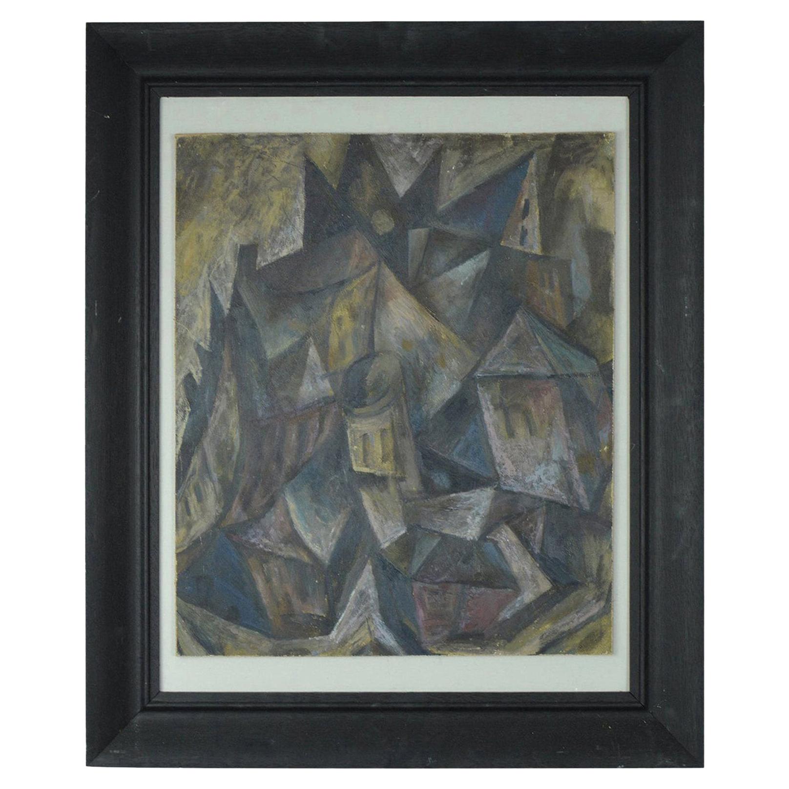 Wonderful abstract landscape.

Fabulous muted colors, almost pastel like.

Acrylic on canvas laid on board.

Antique ebonized oak frame.

Unsigned.



 