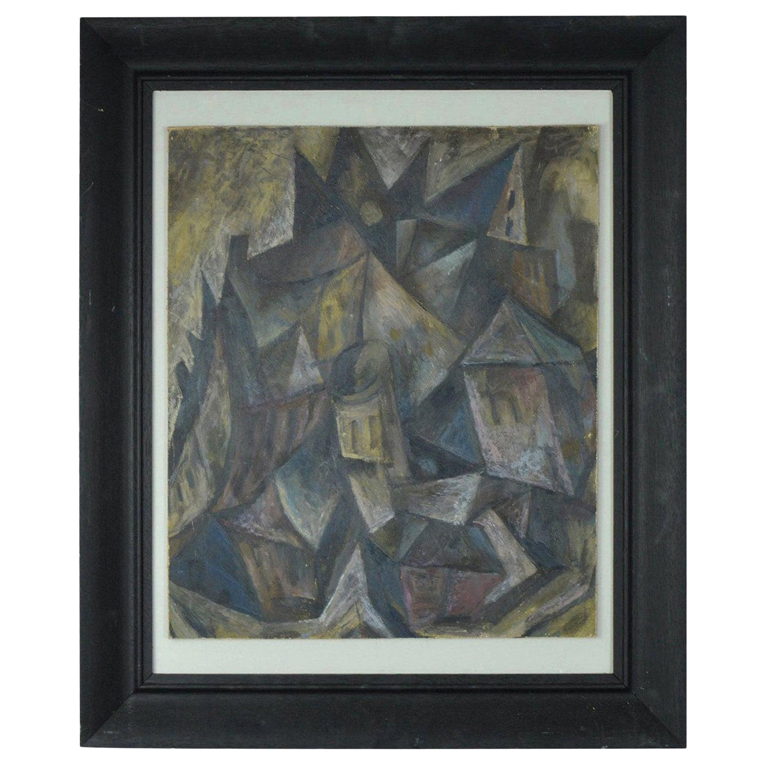 Wonderful abstract landscape.

Fabulous muted colors, almost pastel like.

Acrylic on canvas laid on board.

Antique ebonized oak frame.

Unsigned.



 