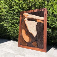 Contemporary Wall Tapestry, Textile Art, Fiber Art, ABSTRACT NUDE by OHXOJA