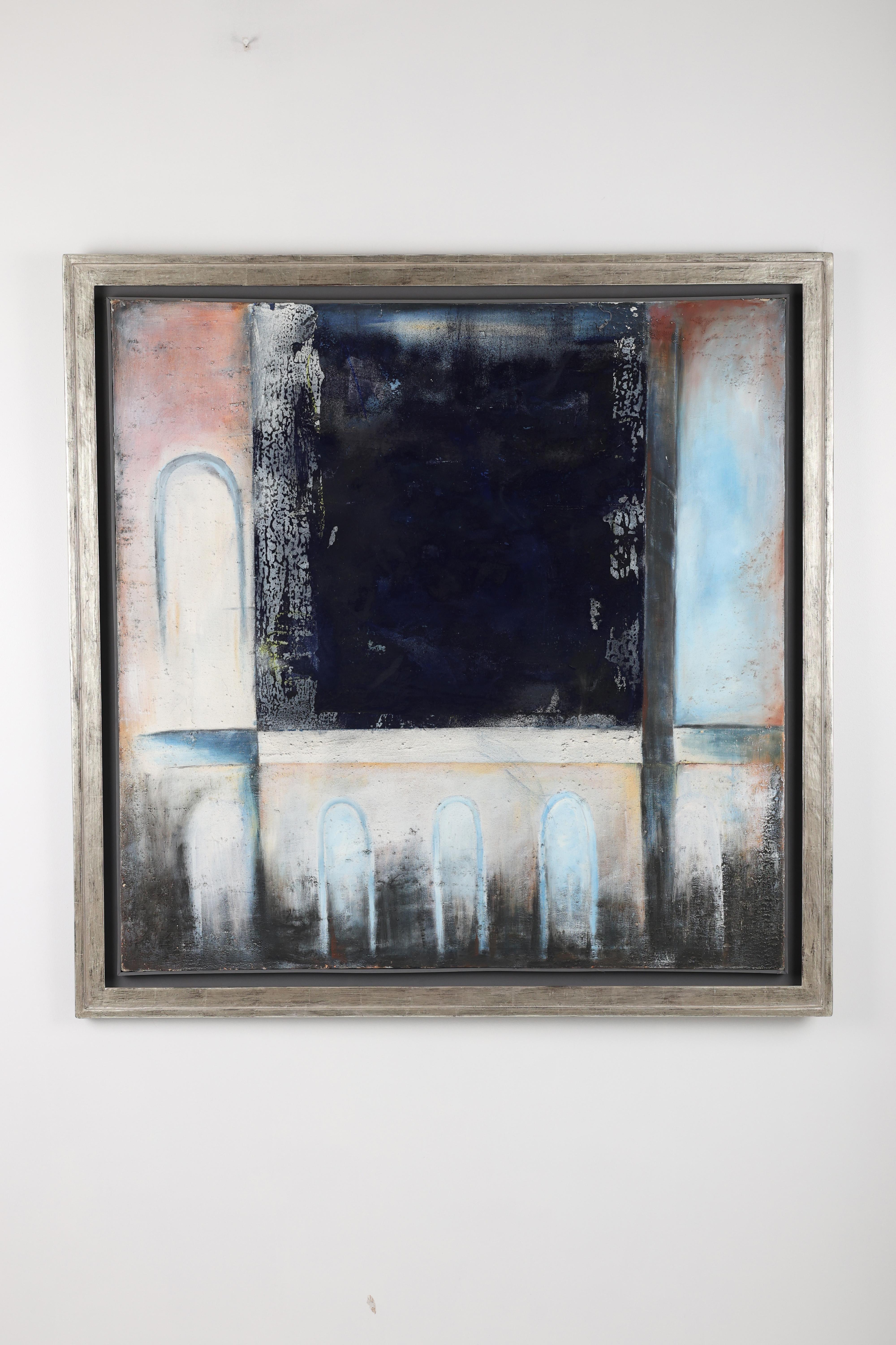 Abstrakte Landschaft in einem Rahmen - Zeitgenössisches Kunstwerk (Moderne) im Angebot