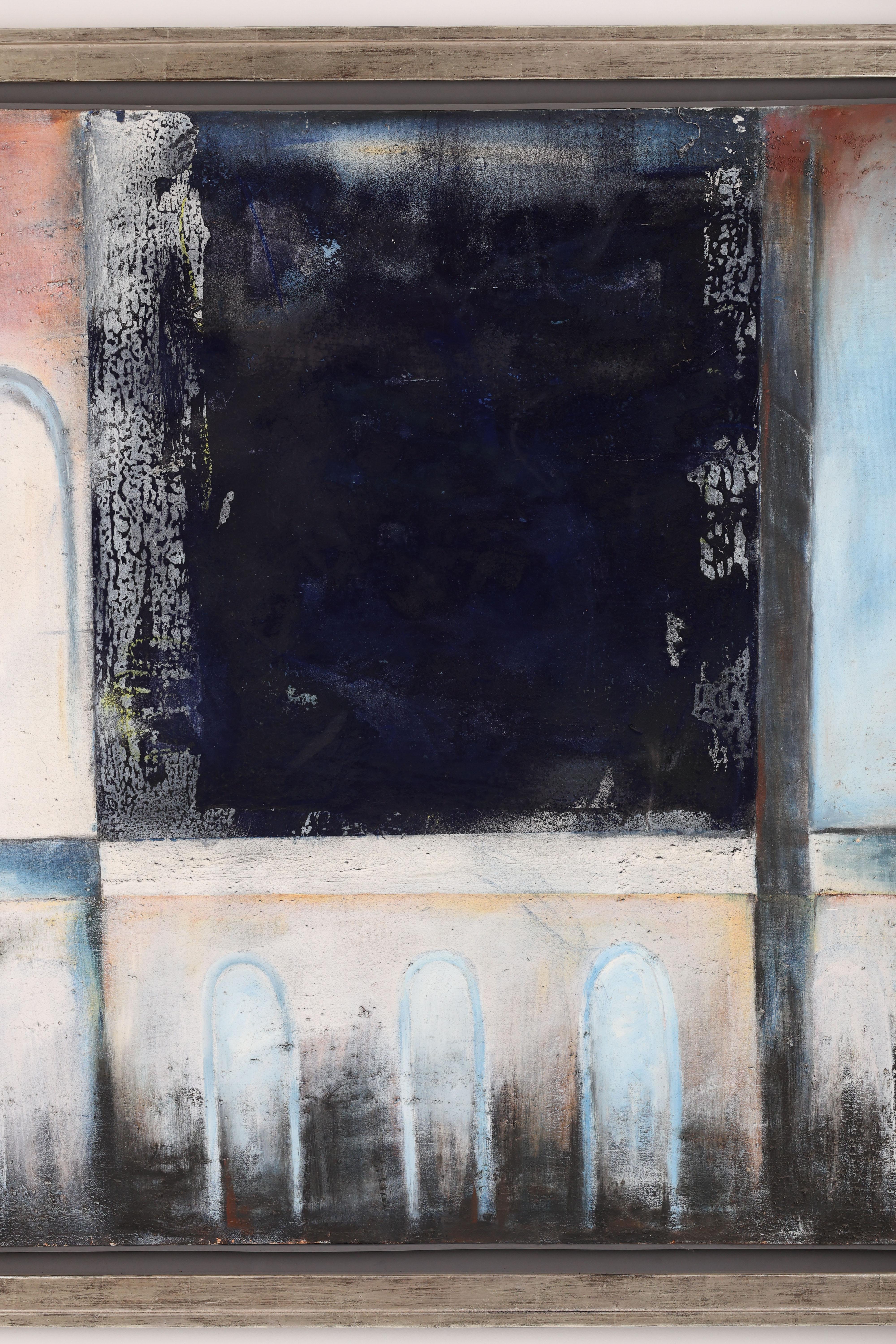 Abstrakte Landschaft in einem Rahmen - Zeitgenössisches Kunstwerk (Ende des 20. Jahrhunderts) im Angebot