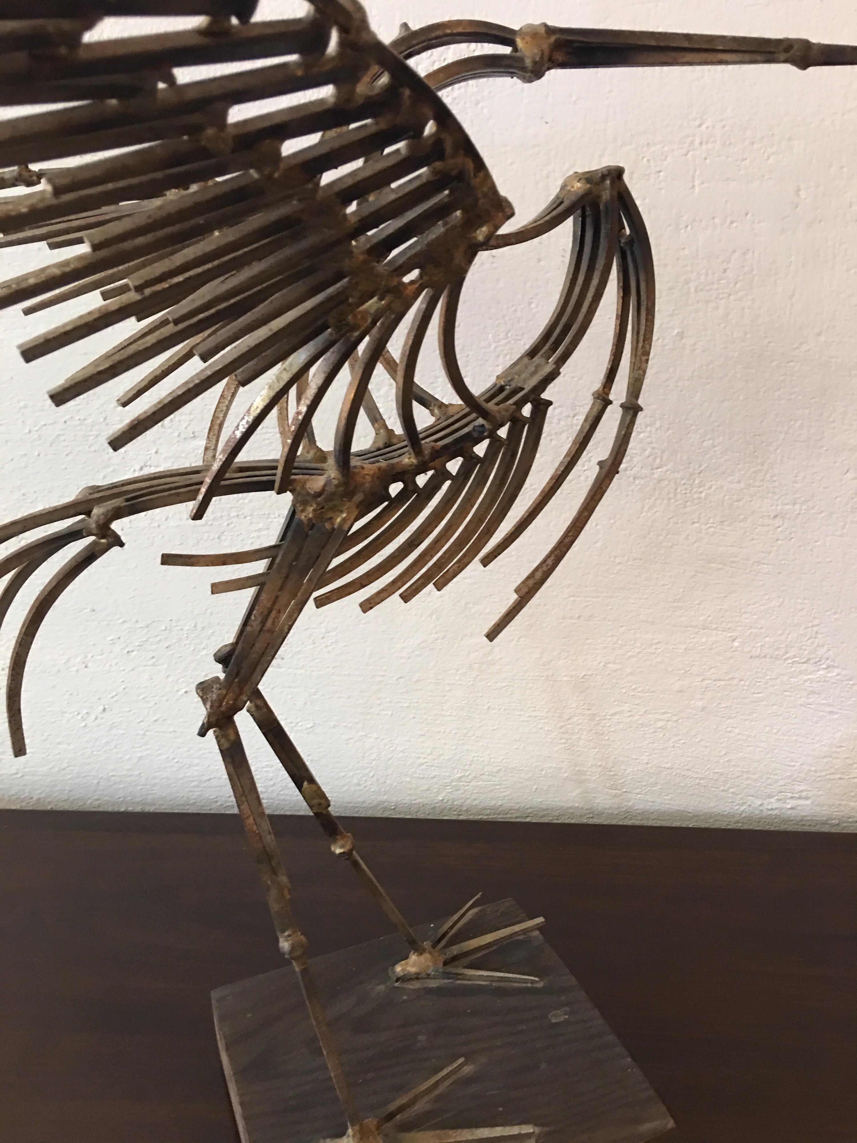 Abstract Large Bird Nail Sculpture In Good Condition In Philadelphia, PA