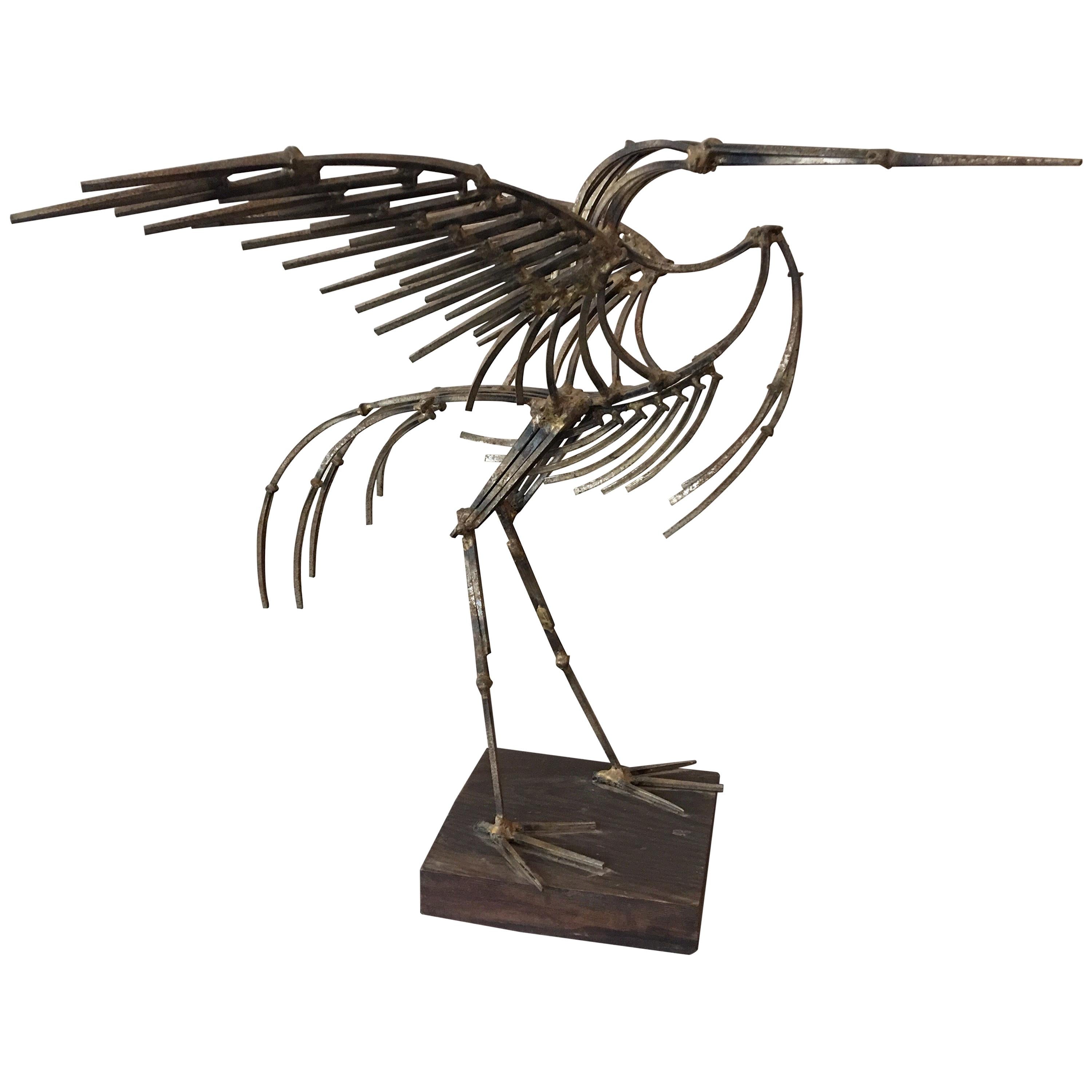Abstract Large Bird Nail Sculpture