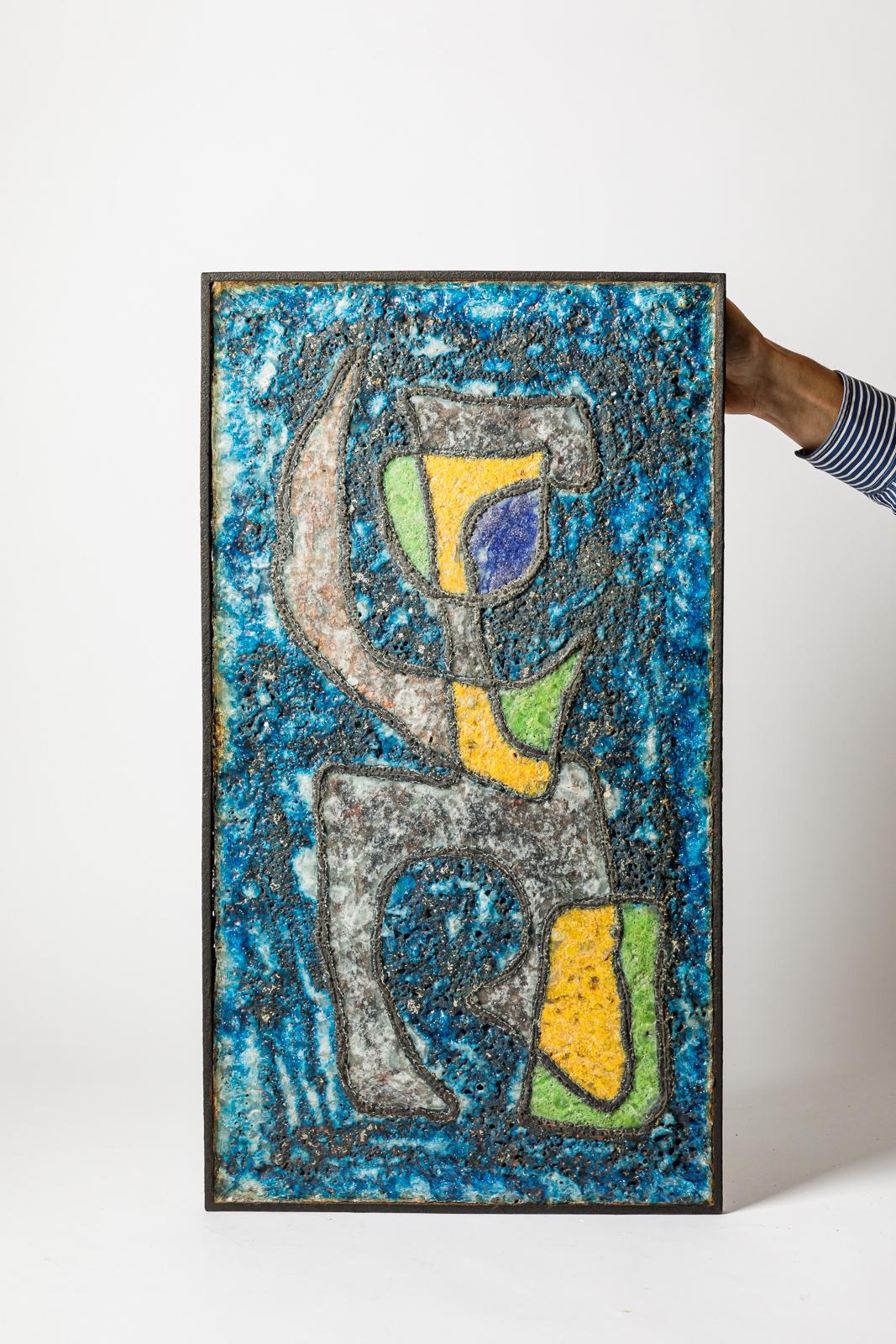 Abstract glass 

Large 20th century design abstract molten glass art wall pannel 

Orignal good conditions

Height 78 cm
Large 43 cm
Depth 7 cm