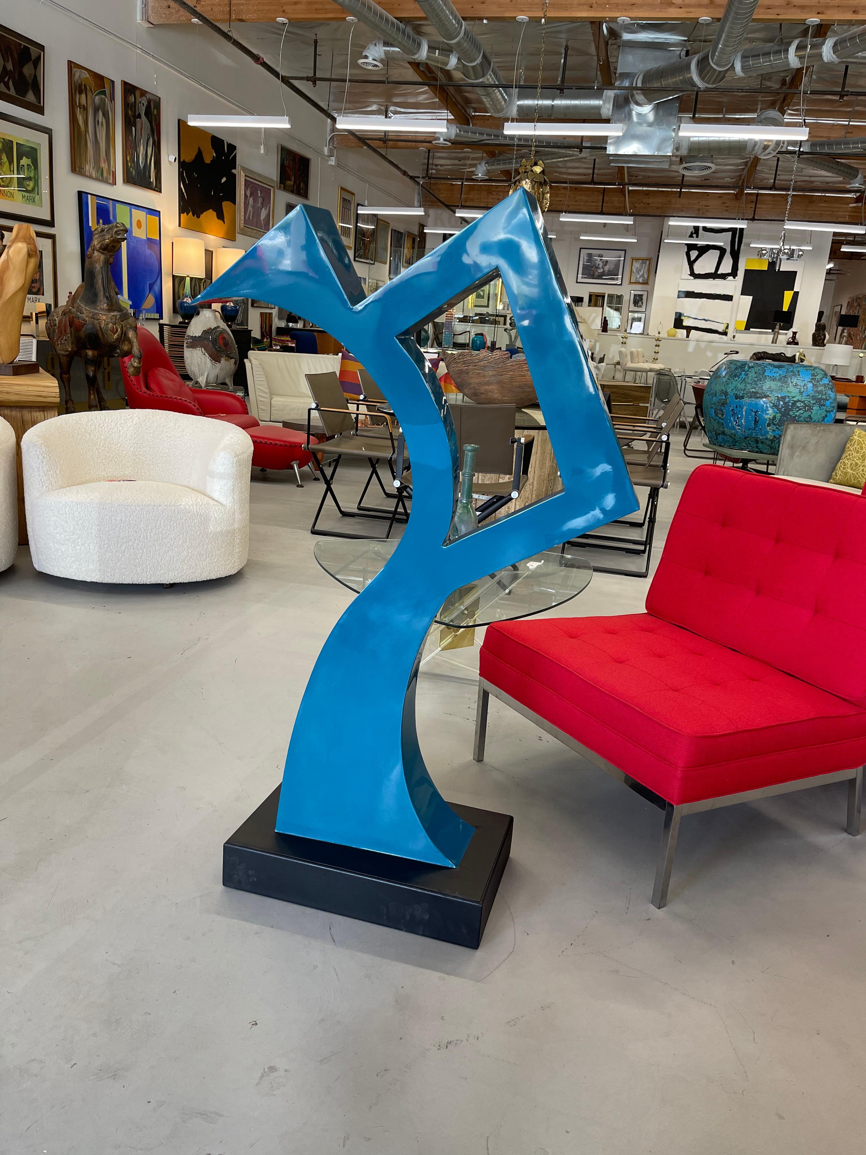 American Abstract Large Steel Sculpture For Sale