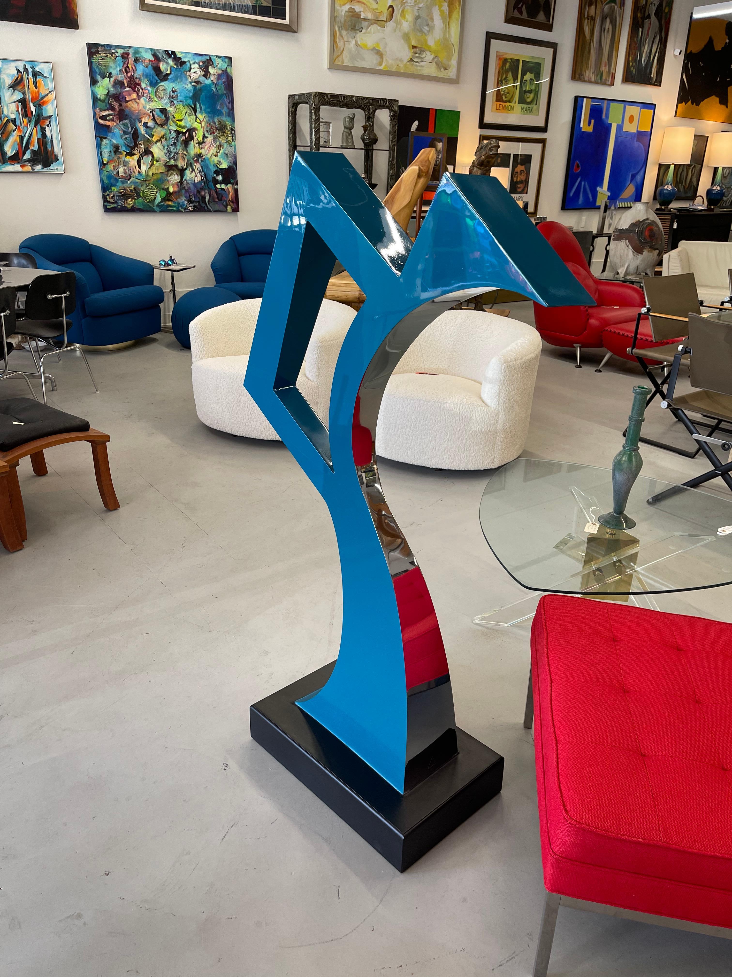 Abstract Large Steel Sculpture For Sale 2