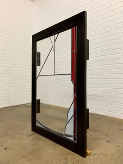 Abstract Leaded Glass Window