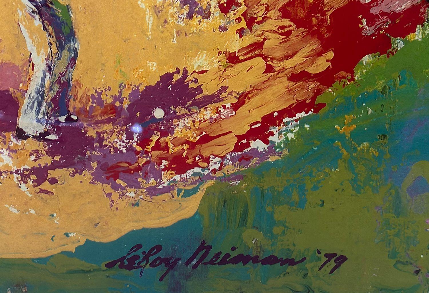 Late 20th Century Abstract Leroy Neiman Golf Tournament Serigraph For Sale