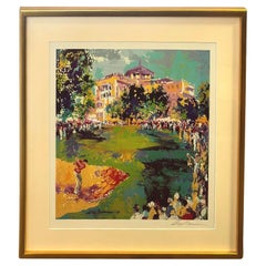 Serigrafía abstracta del torneo de golf de Leroy Neiman