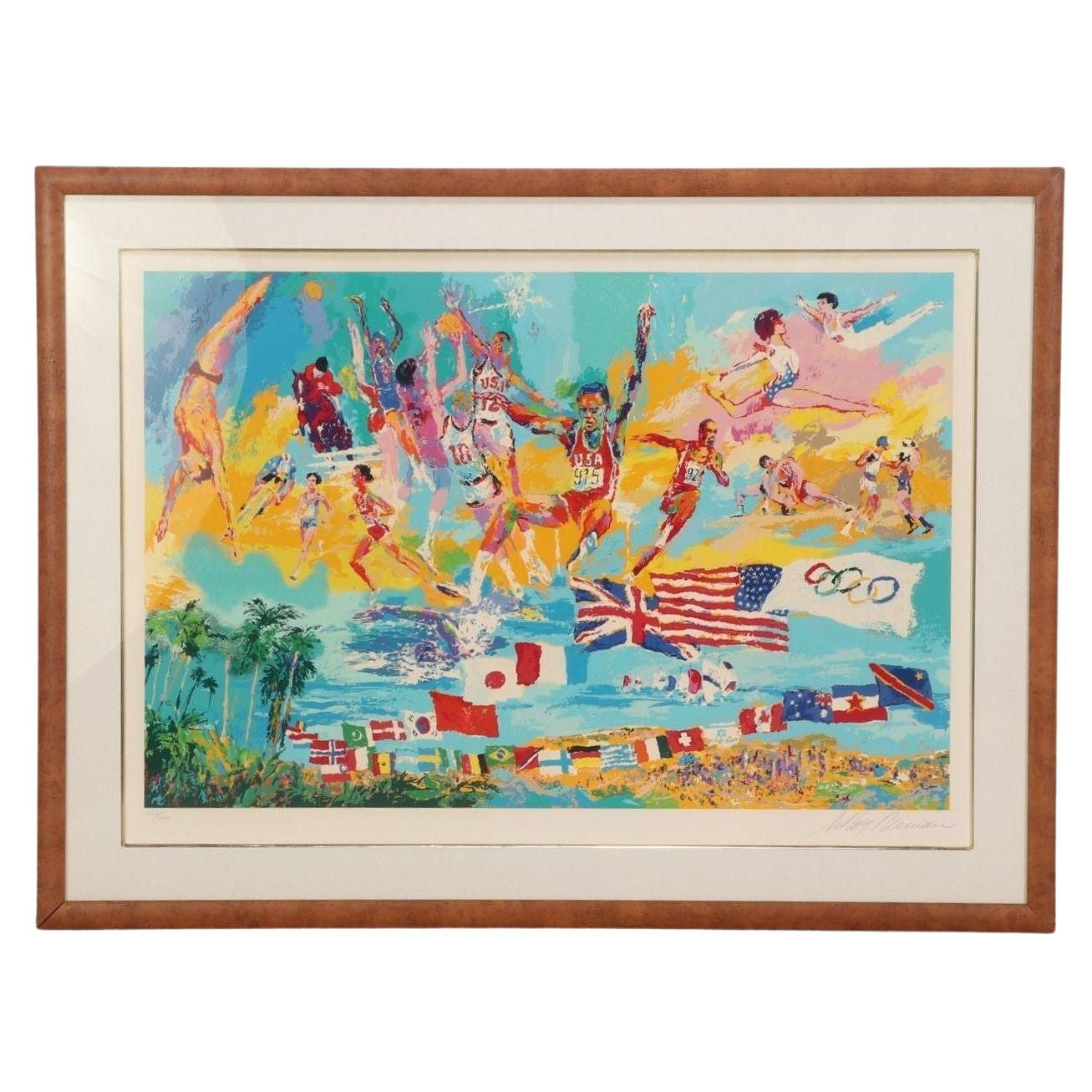 Impresión olímpica abstracta de Leroy Neiman
