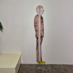 Abstract lifesize ceramic sculpture by Dieter Eichelmann, Germany 1980s