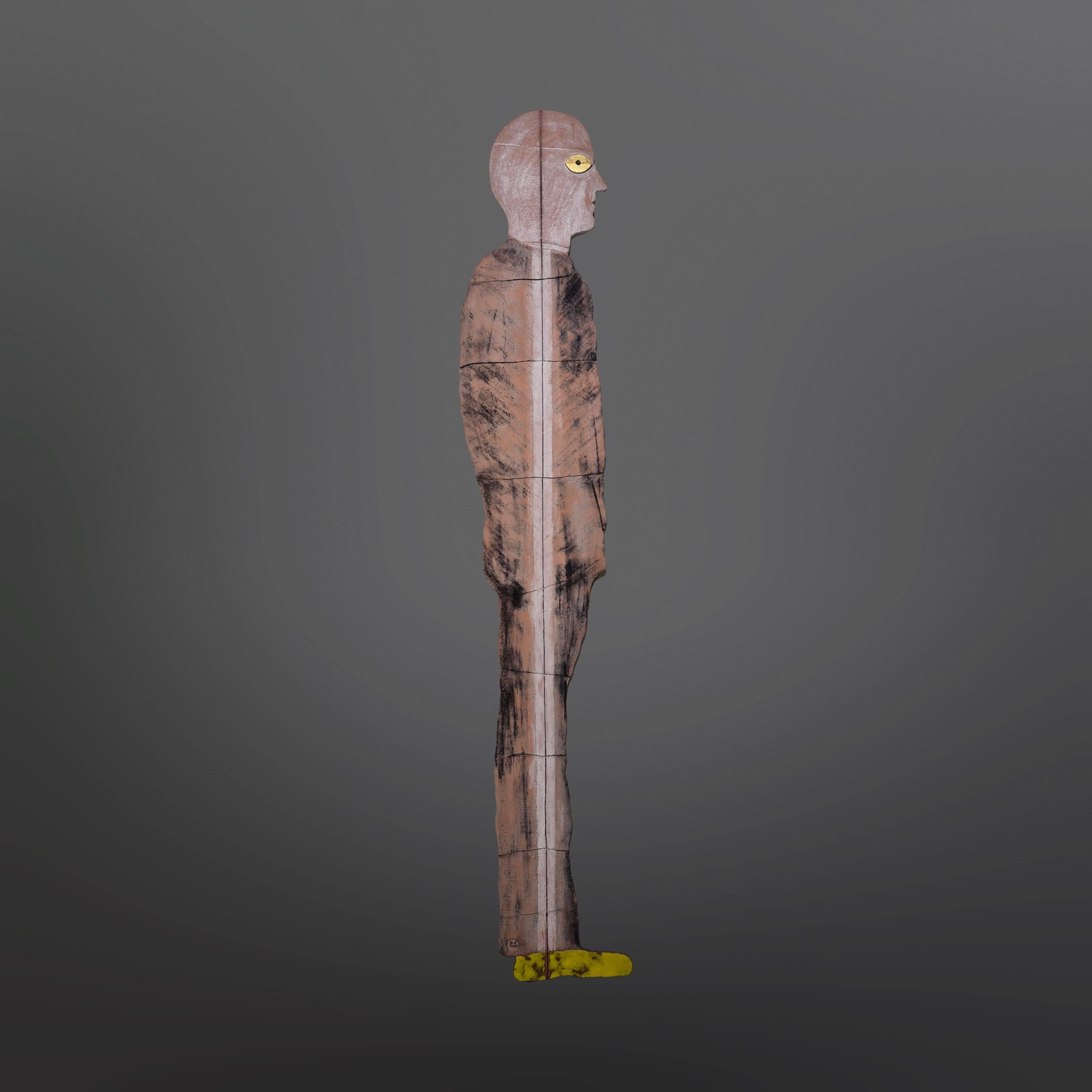 20th Century Abstract lifesize ceramic sculpture by Dieter Eichelmann, Germany 1980s For Sale