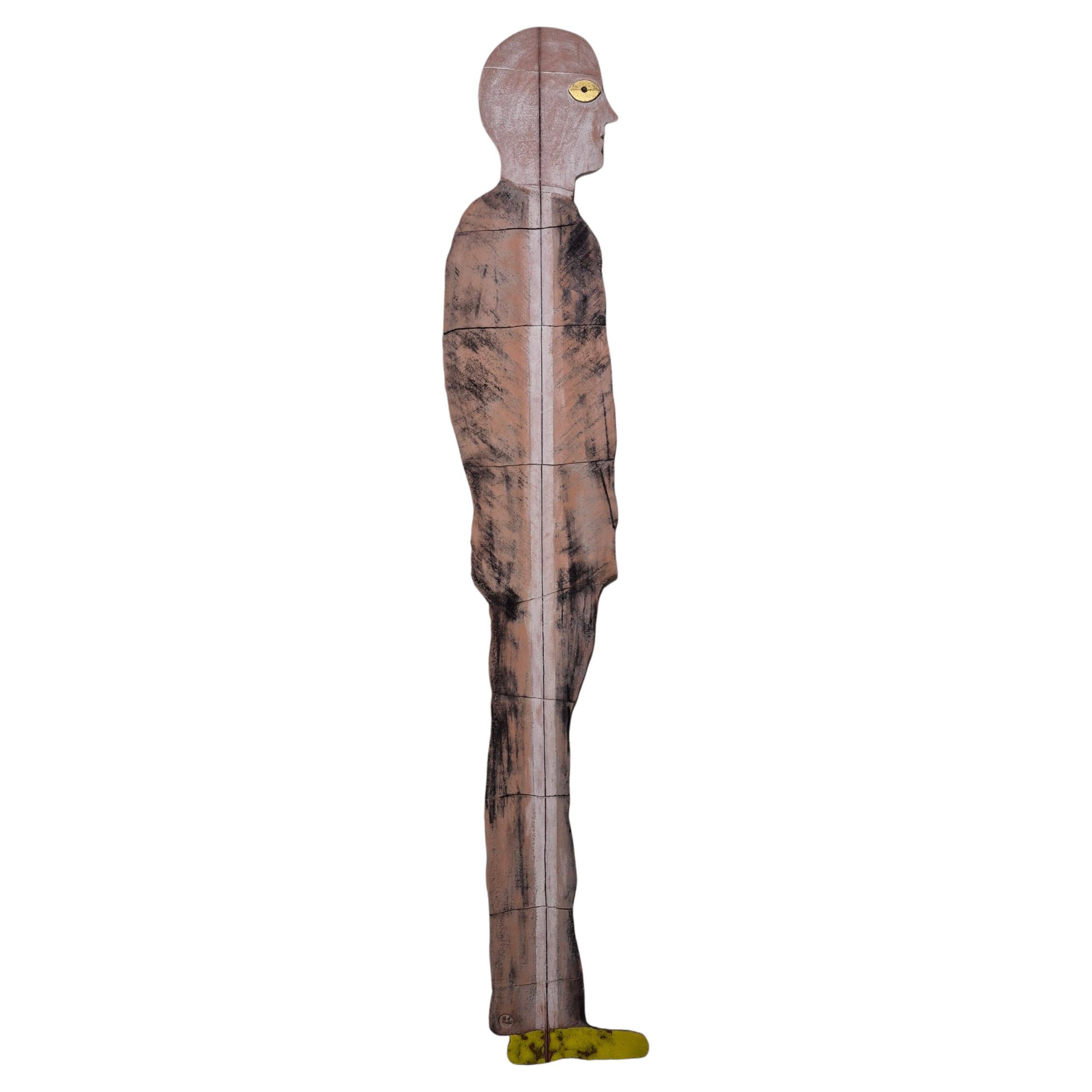 Abstract lifesize ceramic sculpture by Dieter Eichelmann, Germany 1980s For Sale