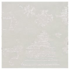 Abstract Light Beige and Brown Cut-Pile Rug "Desert Marks" by Doris Leslie Blau