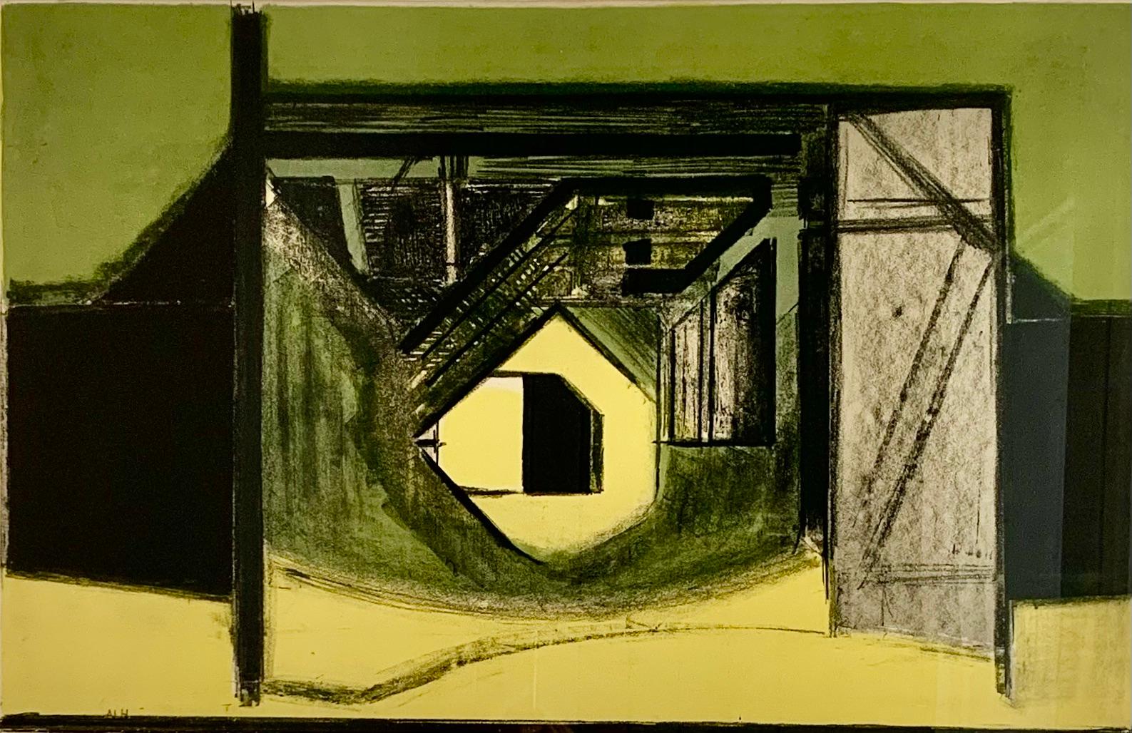 Abstract Lithograph by Danish Arne L. Hansen, 1959  - Signed & Numbered #25/60 7