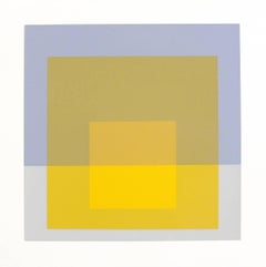 Abstract Lithograph by Josef Albers from Formulation and Articulation
