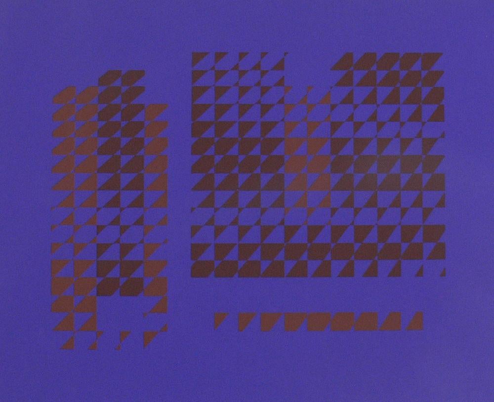 Abstract Lithograph, by Josef Albers, from Formulation and Articulation, published by Harry N. Abrams Inc., New York, and Ives Sillman Inc., New Haven, circa 1972. Edition of 1000. This work is from Portfolio I, folder 26. It has been framed in a