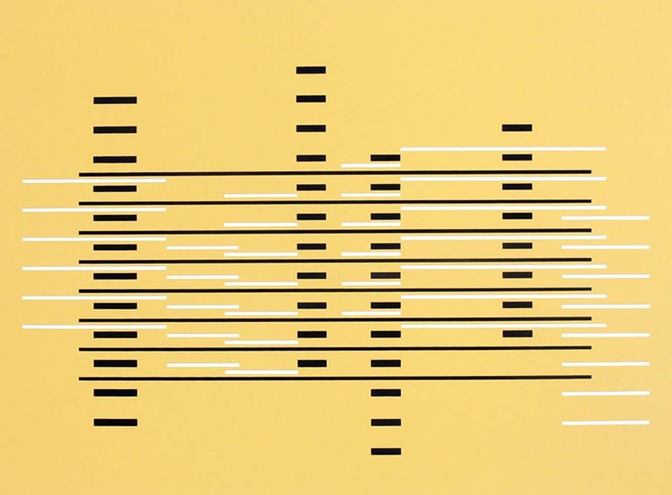 Lithographie abstraite de Josef Albers tirée de Formulation and Articulation, publié par Harry N. Abrams Inc., New York, et Ives Sillman Inc., New Haven, vers 1972. Ce travail provient du portfolio II, dossier 15. Elle a été encadrée dans un cadre