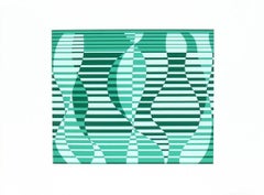 Abstract Lithograph by Josef Albers from Formulation and Articulation