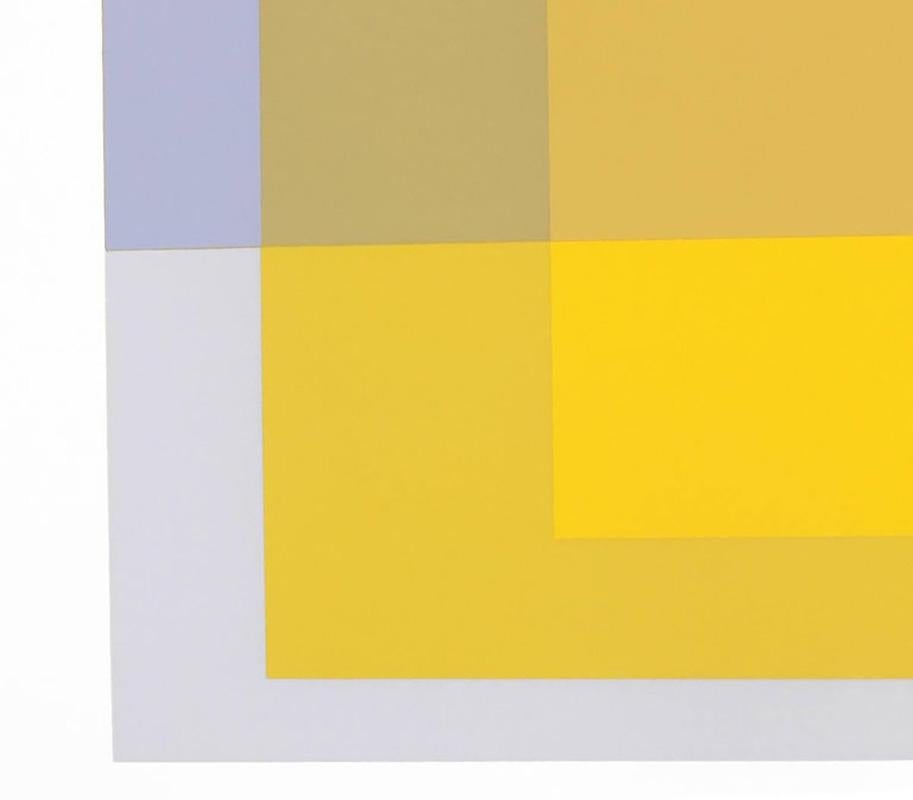 Mid-Century Modern Abstract Lithograph by Josef Albers from Formulation and Articulation For Sale