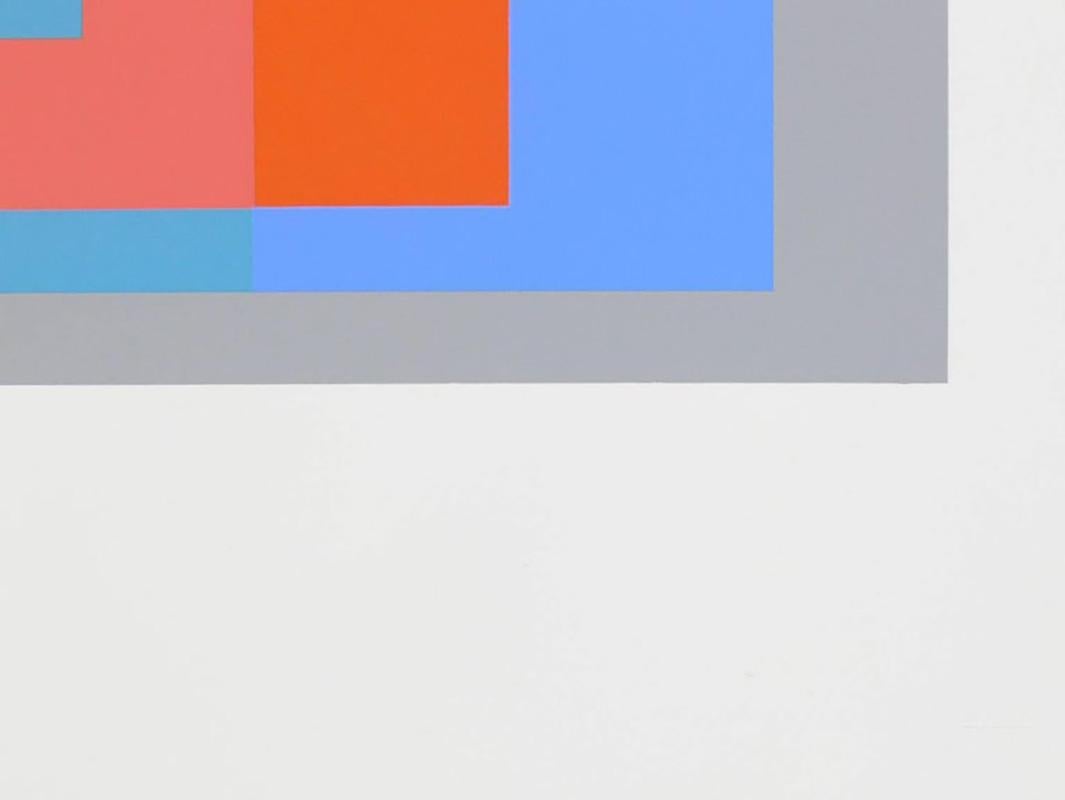 Mid-Century Modern Lithographie abstraite de Josef Albers issue de Formulation and Articulation en vente