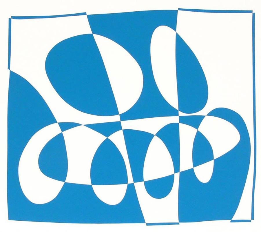 Mid-Century Modern Abstract Lithograph by Josef Albers from Formulation and Articulation For Sale