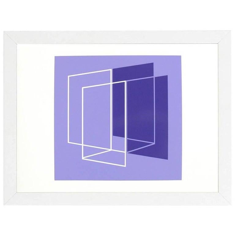 Américain Lithographie abstraite de Josef Albers issue de Formulation and Articulation en vente