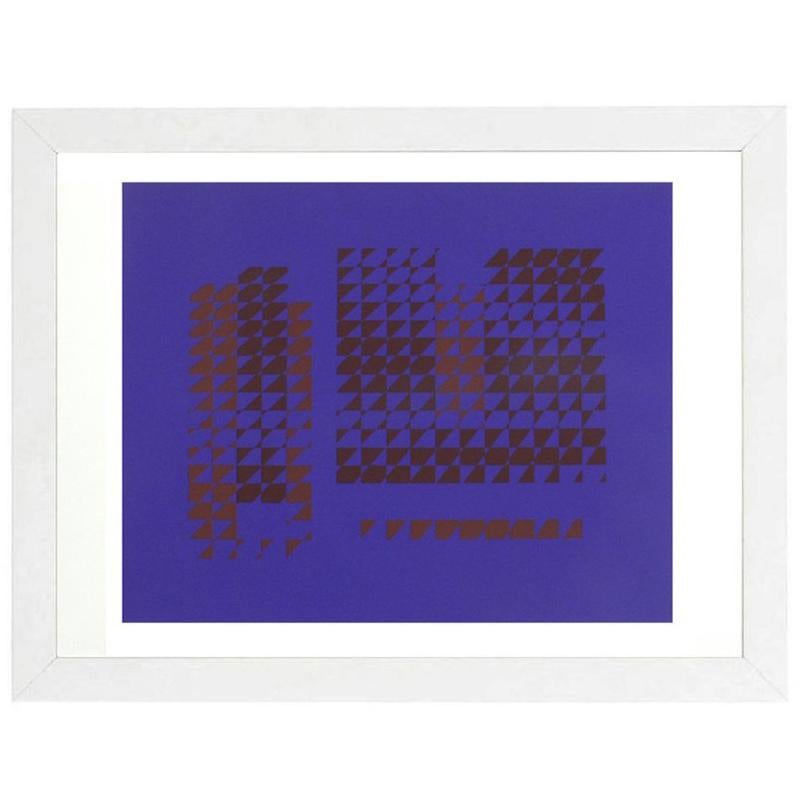 Abstract Lithograph by Josef Albers from Formulation and Articulation