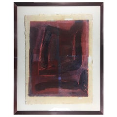 Abstract Lithograph From the Estate of James Baldwin, Signed M. Clauss
