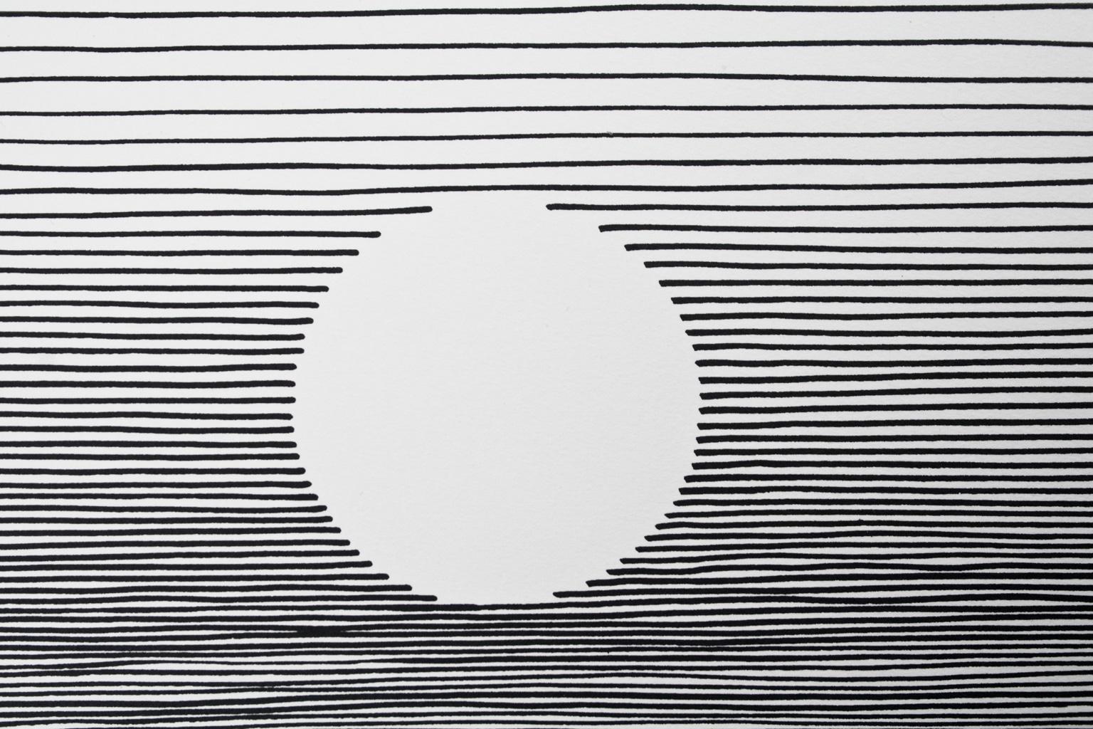 Belgian Abstract Lithograph in Black and White by Michel F. Berckelaers Seuphor, 1980