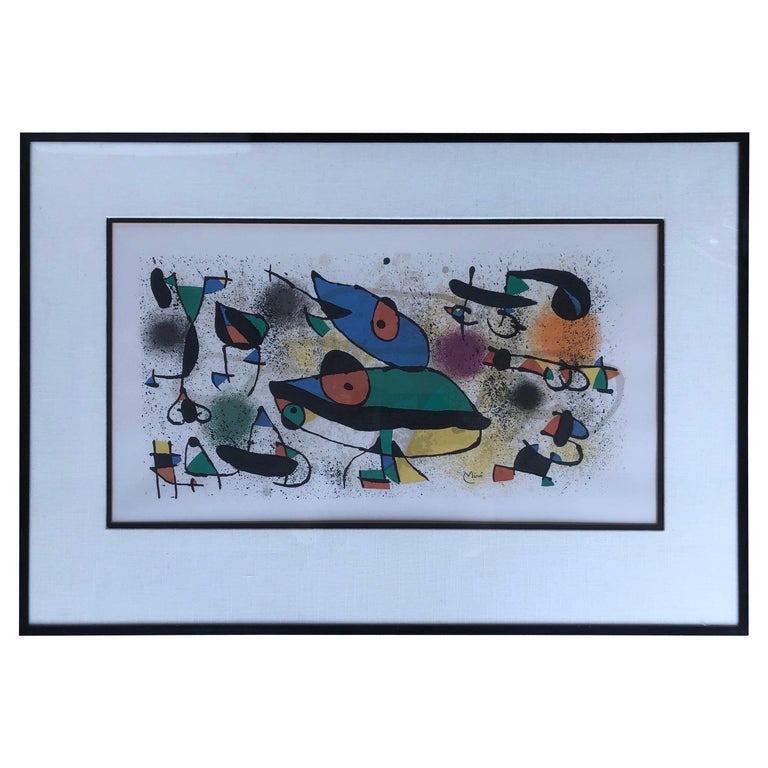 Abstract Lithograph "Sculpture II" by Joan Miró For Sale