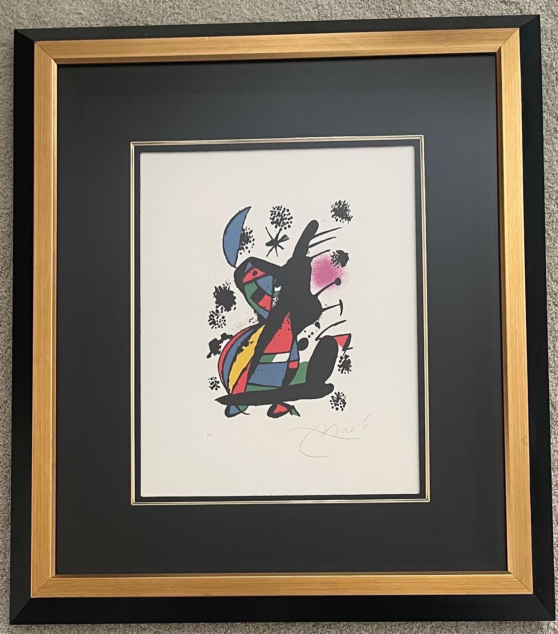 Lithographie abstraite signée par Joan Miró en vente 4