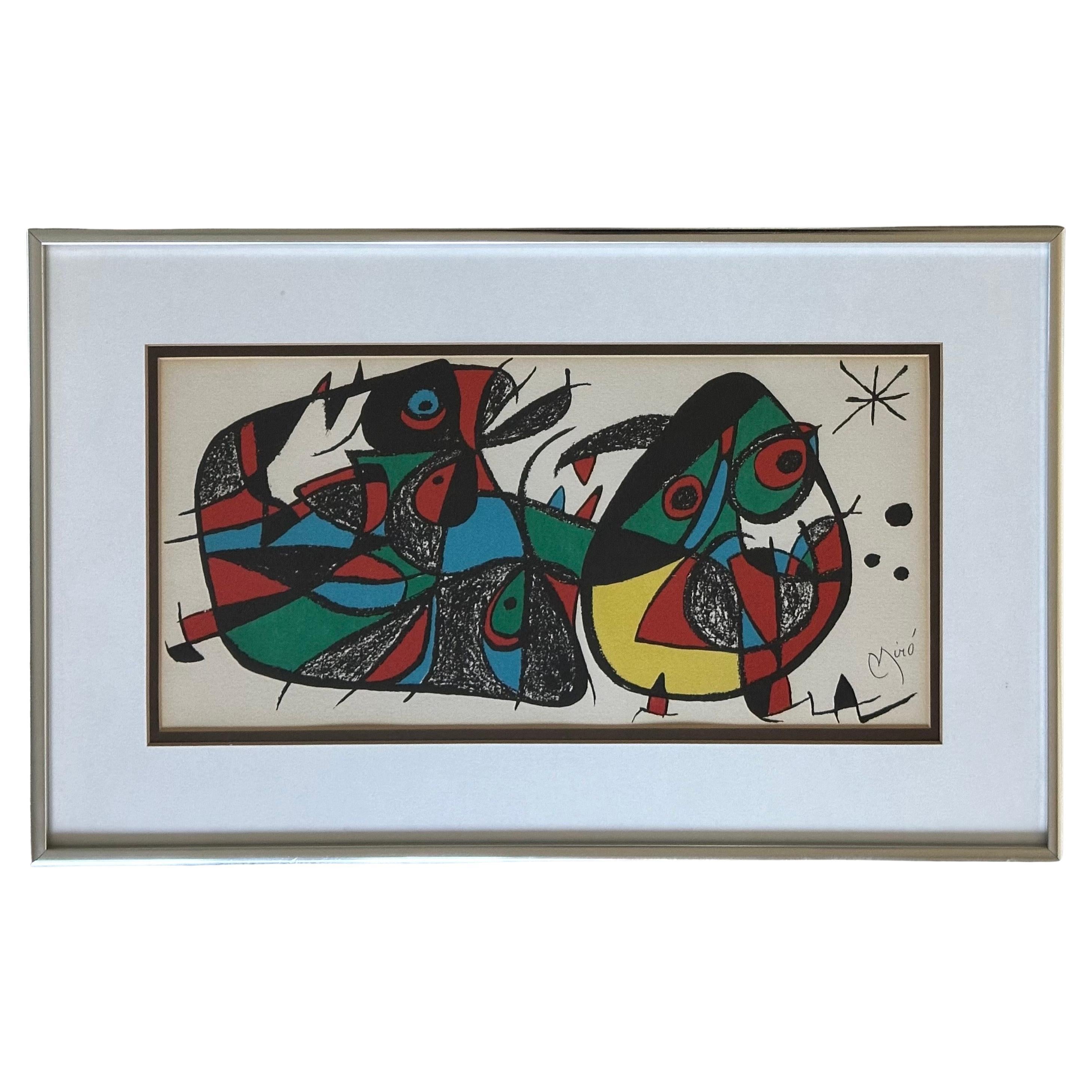 Abstract Lithograph "Untitled" by Joan Miró