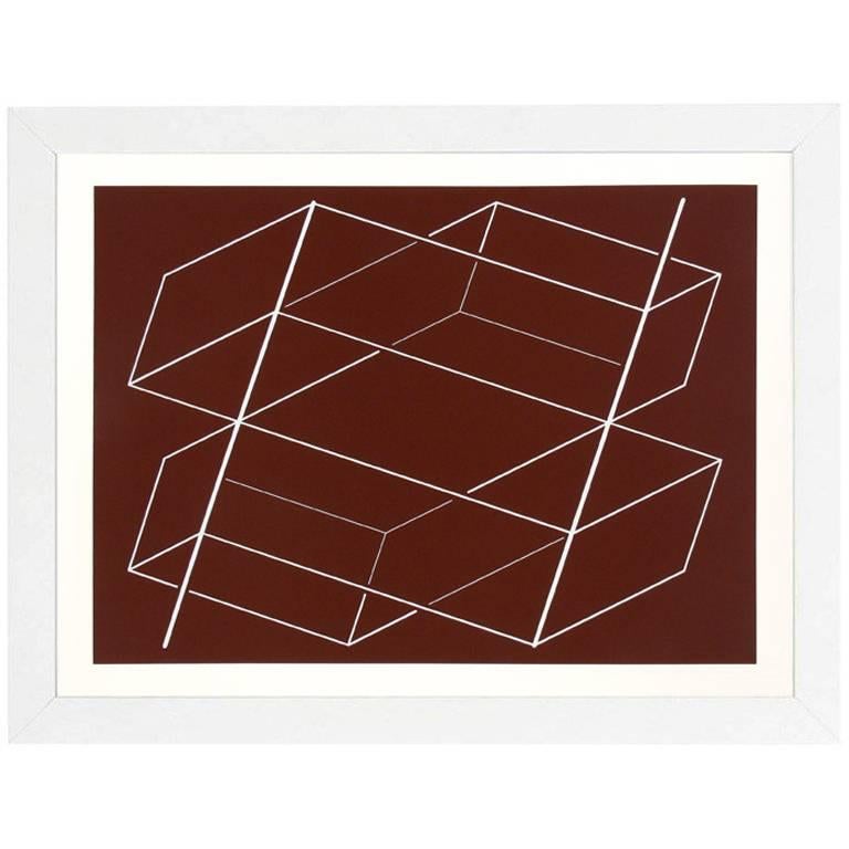 Josef Albers abstract lithographs from Formulation and Articulation, published by Harry N. Abrams Inc., New York, and Ives Sillman Inc., New Haven, circa 1972. These works are from Portfolio I, folder 3. They have been framed in clean lined white
