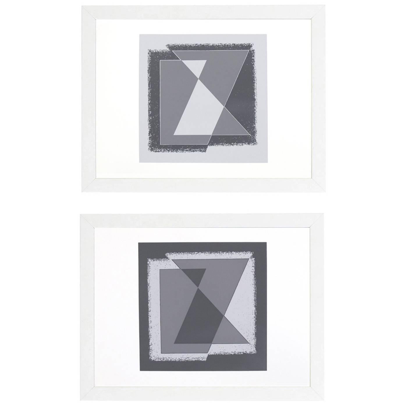 Abstrakte Lithographien von Josef Albers aus der Formel und Articulation