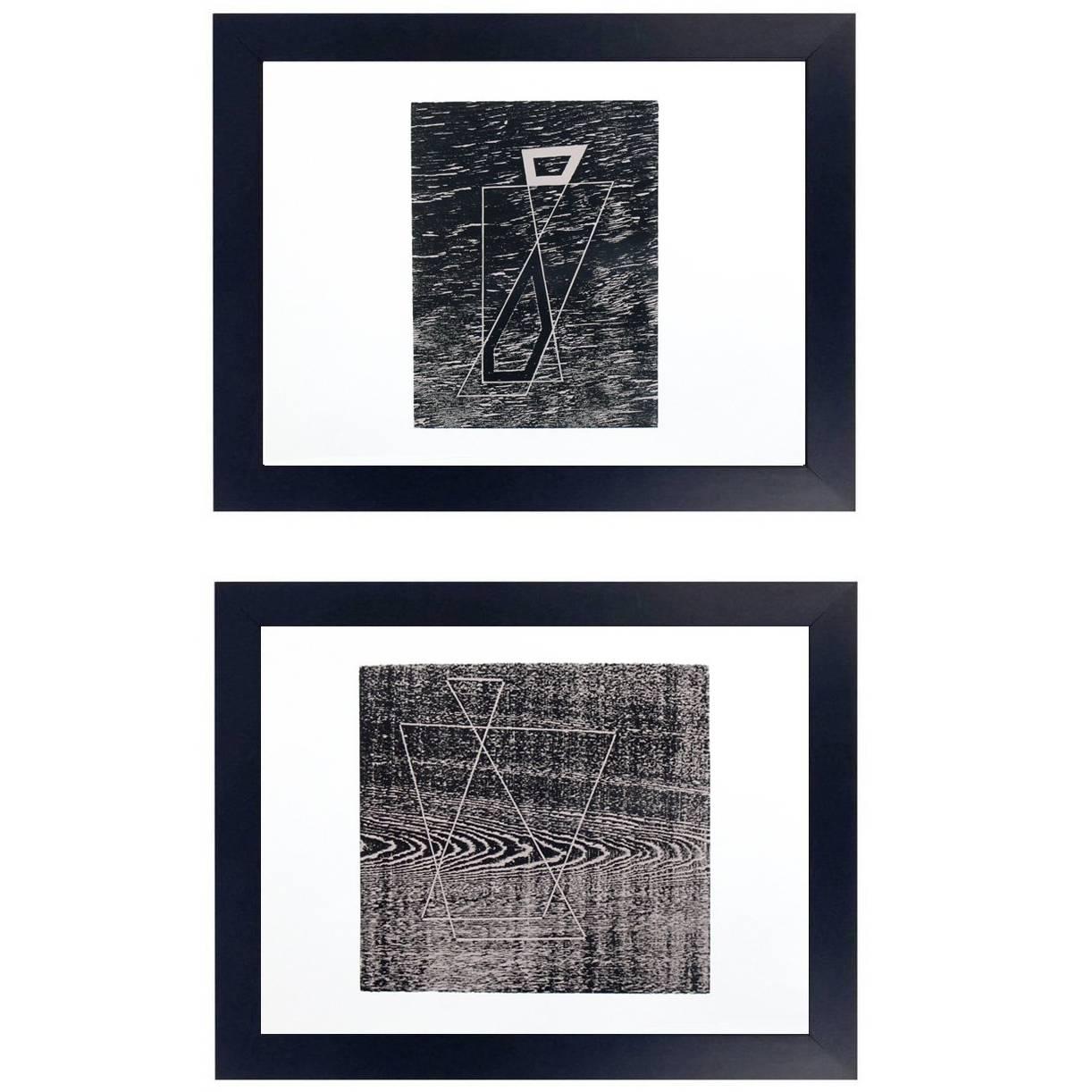 Lithographies abstraites de Josef Albers de la formulation et de l'articulation en vente