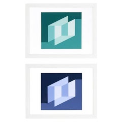 Abstract Lithographs by Josef Albers from Formulation and Articulation