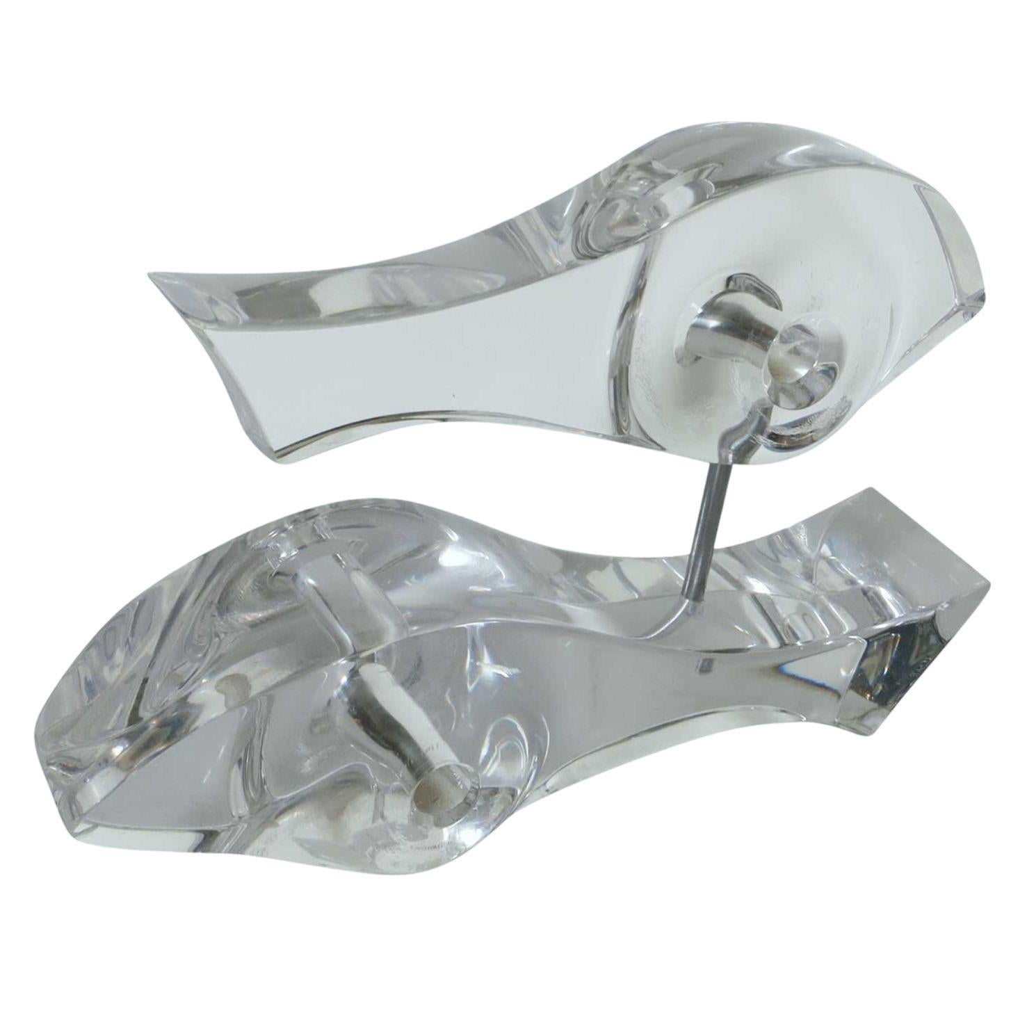 American Mid-century Abstract Lucite Sculpture by Astrolite for Ritts in Los Angeles For Sale