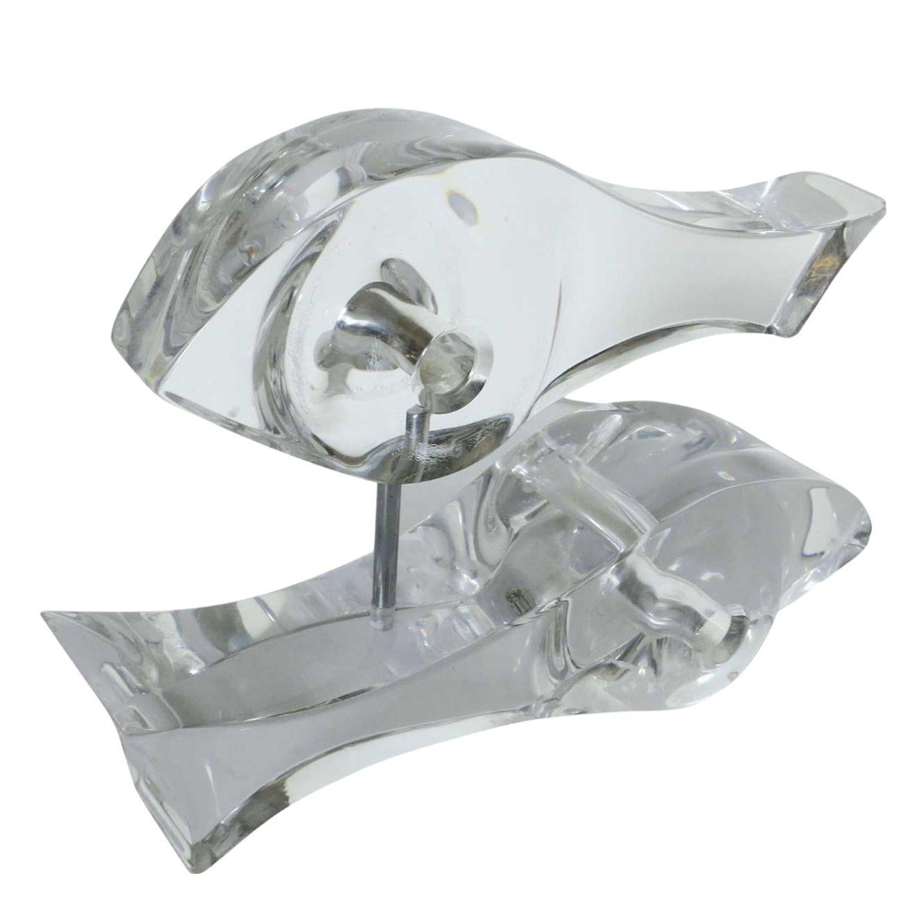 Mid-century Abstract Lucite Sculpture by Astrolite for Ritts in Los Angeles In Excellent Condition For Sale In Van Nuys, CA