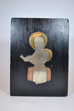 Abstract Madonna and Child