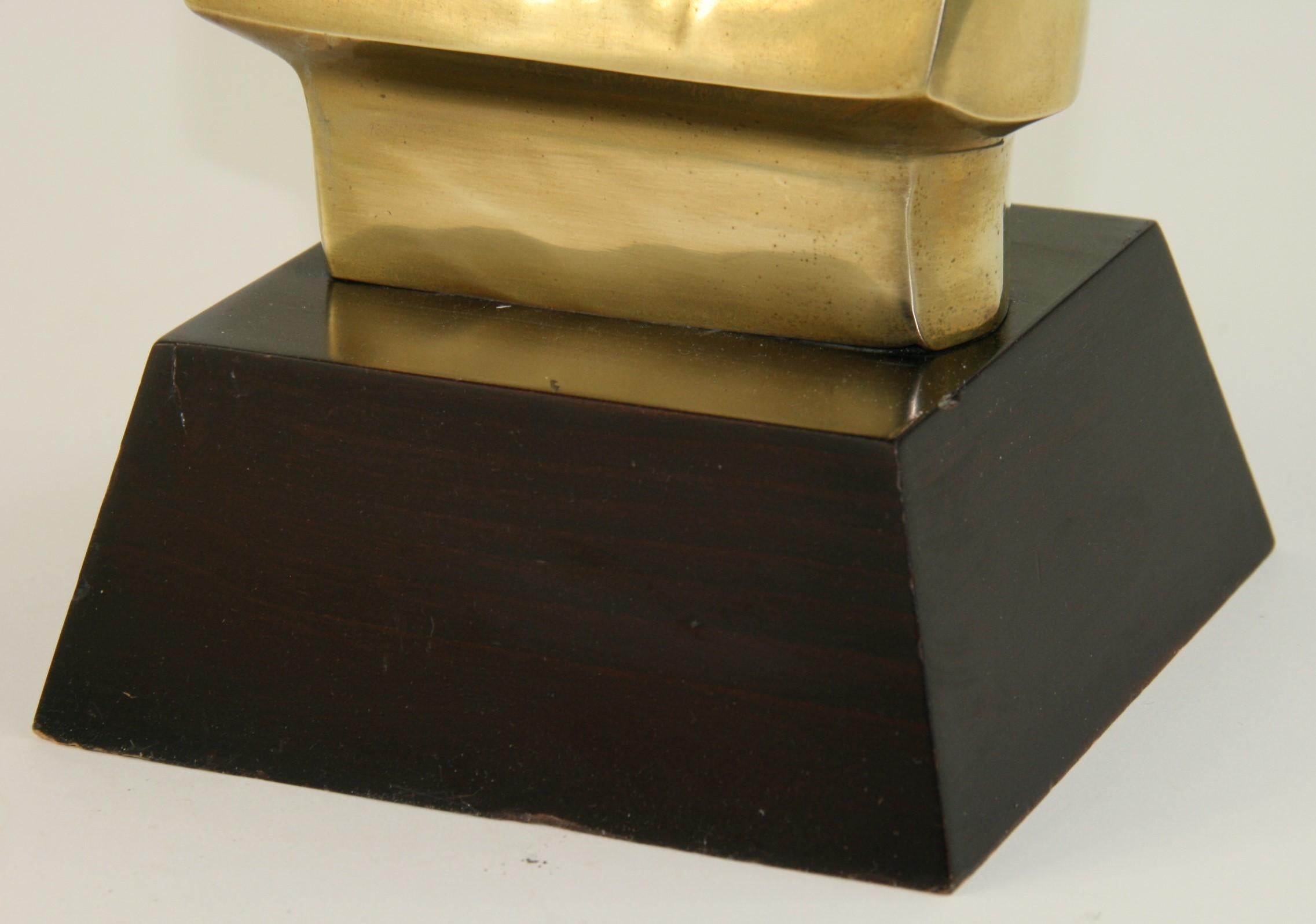 Abstract Man and Woman Large Brass Sculpture 4