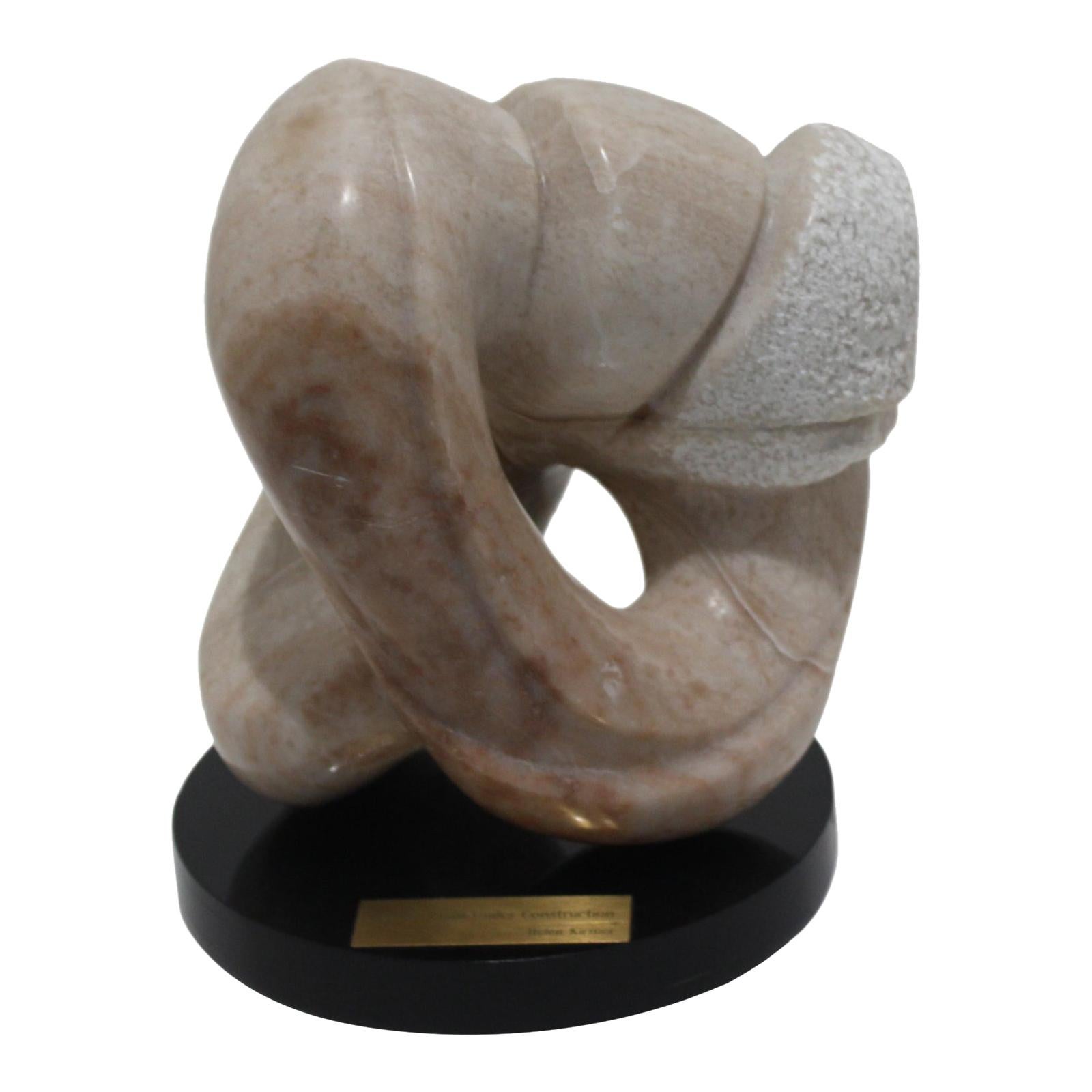 Abstract Marble and Granite Sculpture by Helen Kerzner