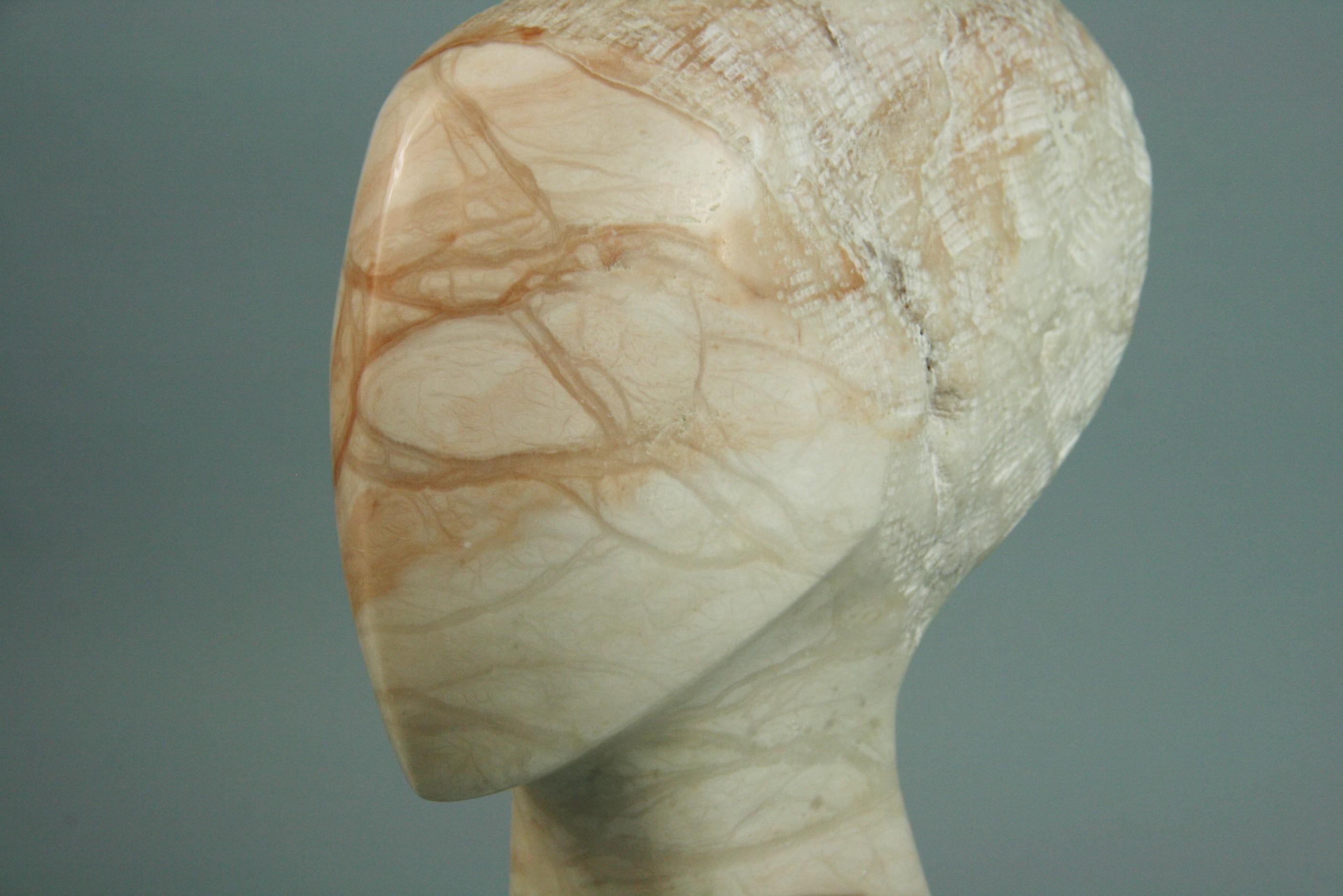 Abstract Marble Figural Sculpture In Good Condition In Douglas Manor, NY