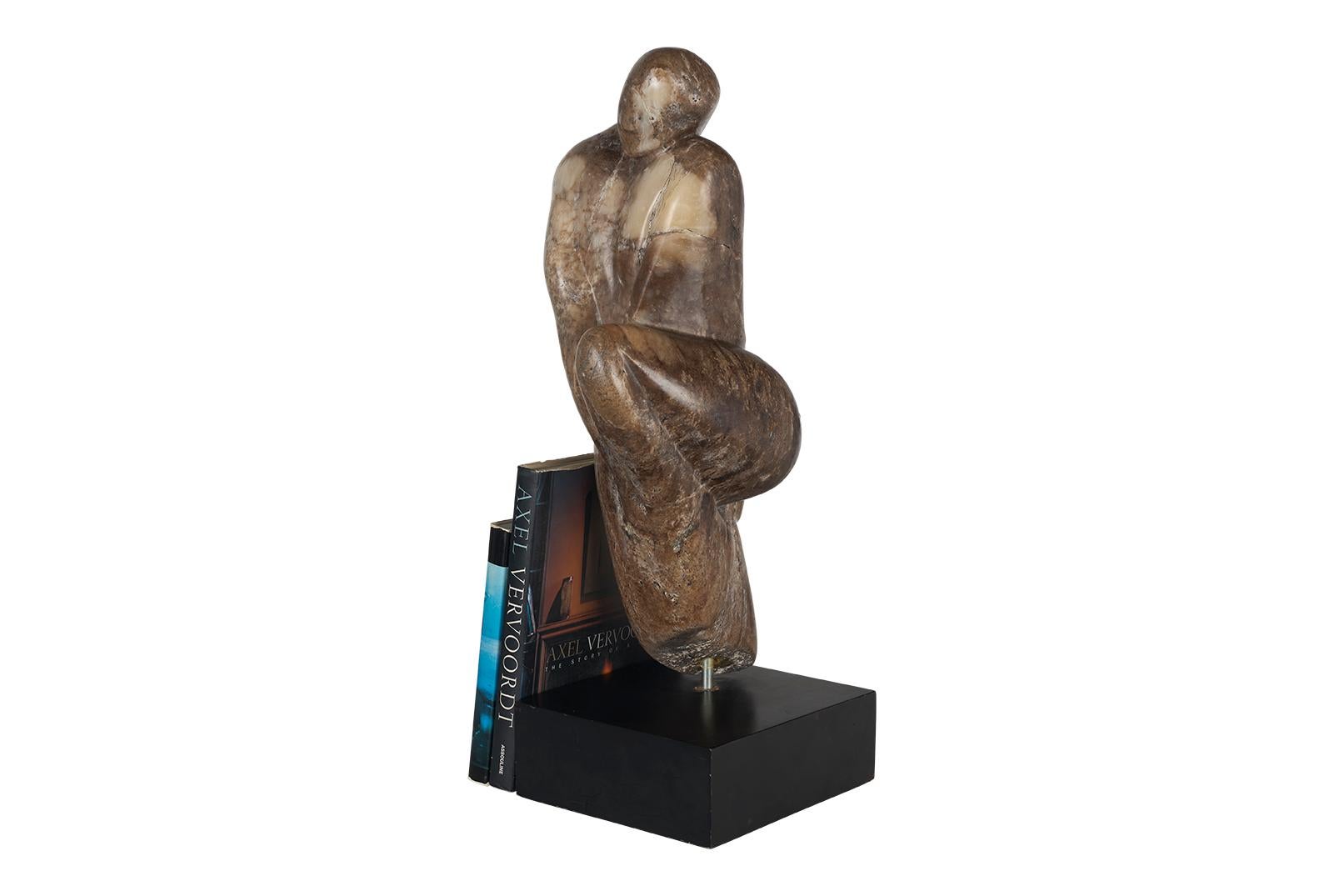 Abstract Marble Figure Sculpture by Hyam Myer 2