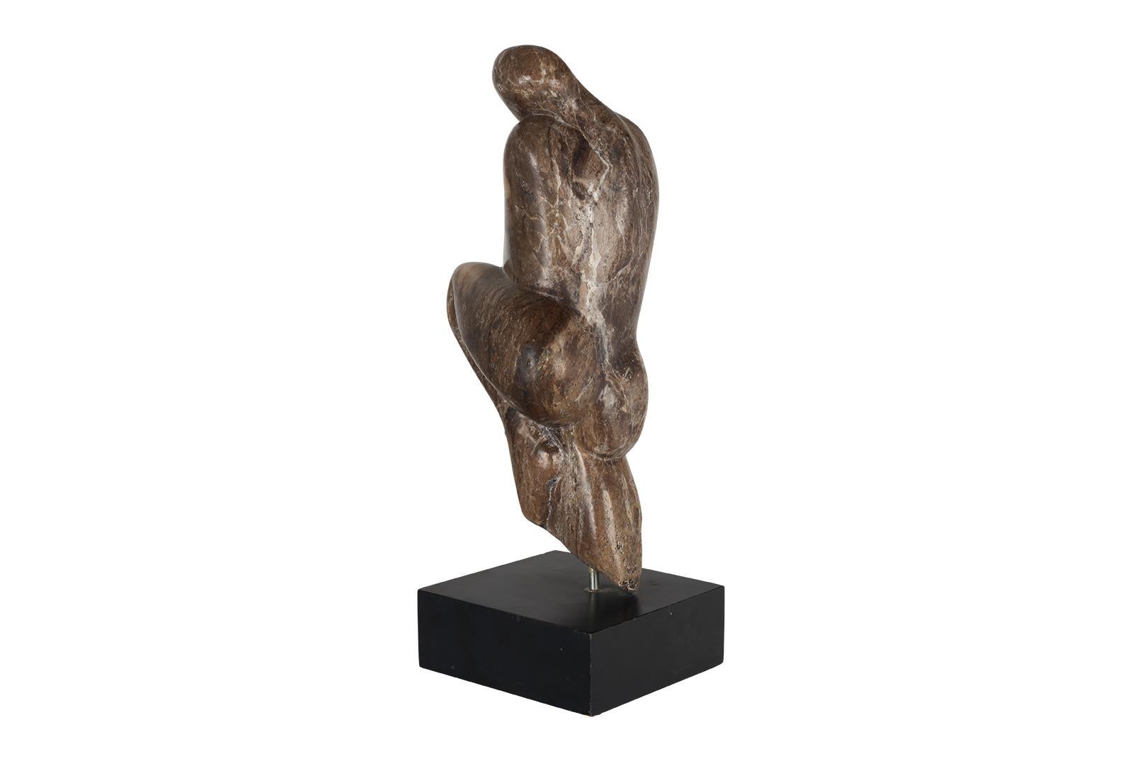 North American Abstract Marble Figure Sculpture by Hyam Myer